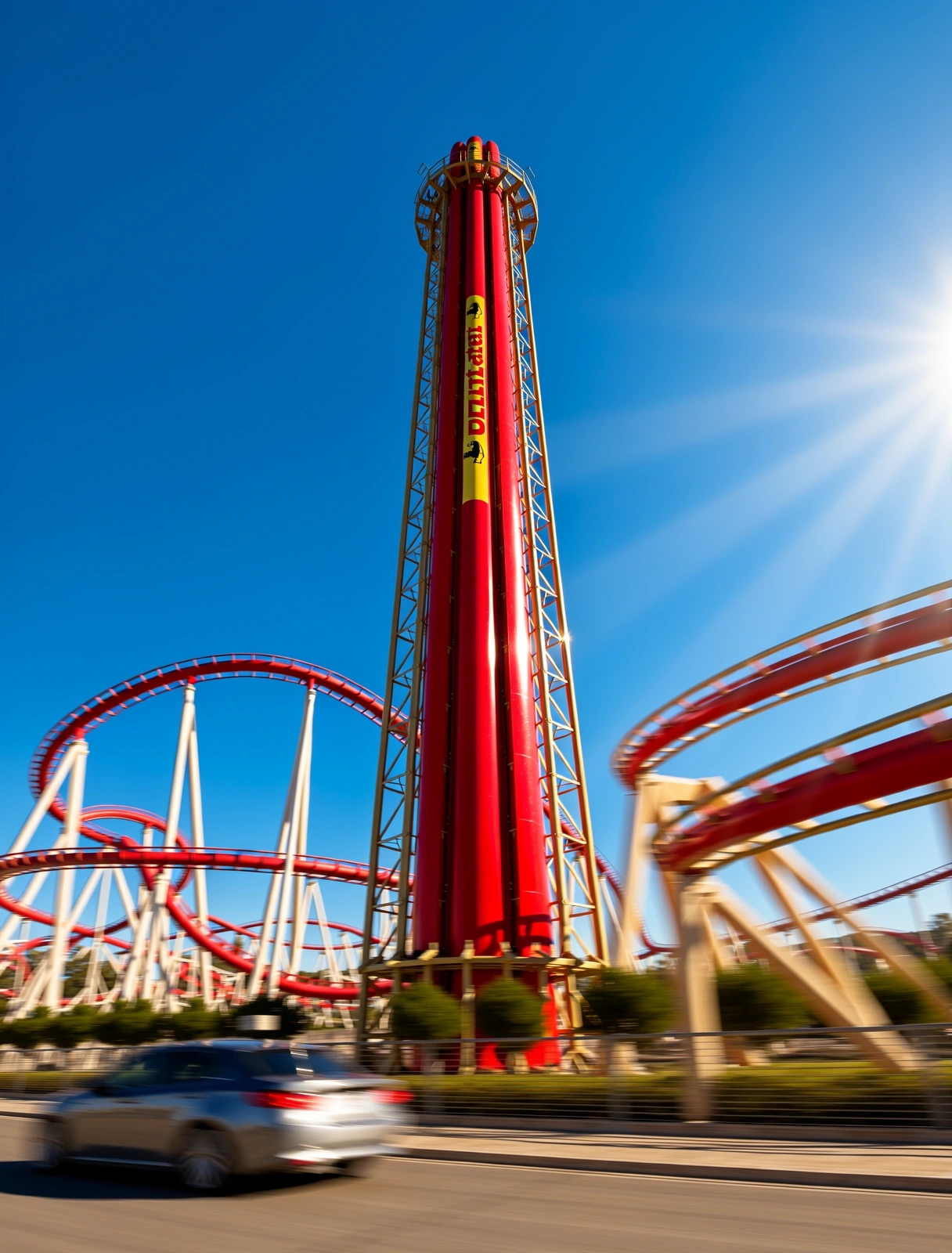 Atracción de alta velocidad en Ferrari Land