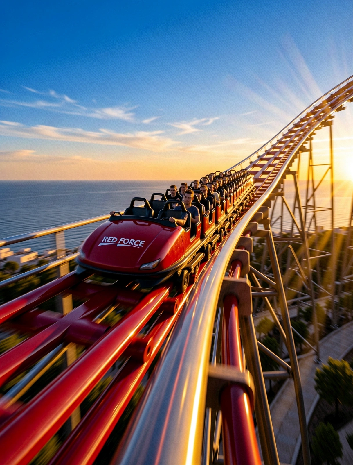 Atracción de alta velocidad en PortAventura World